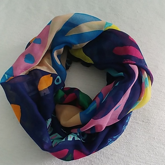 Colorful Airy Infinity Scarf - Picture 2 of 5